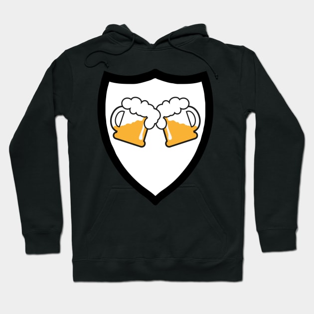 Beer Crest - Cool Drinking Team Hoodie by Shirtbubble